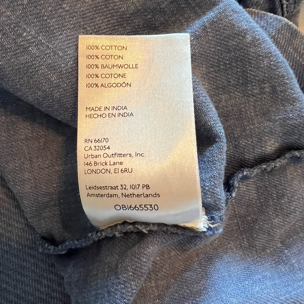Pilcro Anthropologie Chambray Shacket Shirt Jacket Blue Size Medium - Picture 6 of 10